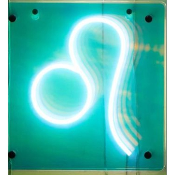 UO Leo Zodiac Iridescent Acrylic LED Neon Light Box Desktop Wall Decor - Picture 4 of 9